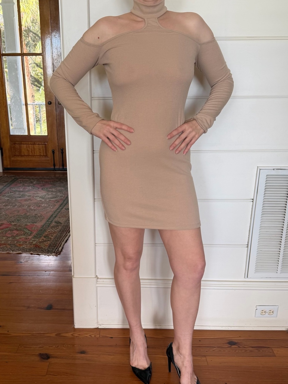 Nude BodyCon Minidress